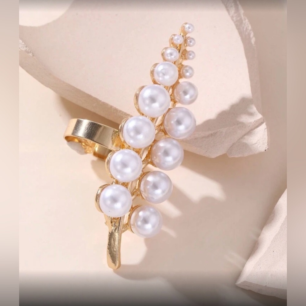 ✨NEW Gold tone and Pearl Starfish and Flower Ring Set - Picture 3 of 9